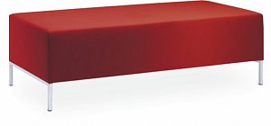 Dvoumístný taburet KUBIK KU-T2-N4-S - Béžová