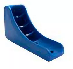 Sada barevných patek pro podnož saně + šrouby - Červená