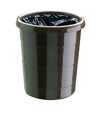 Polypropylenový recyklační odpadkový koš - Hnědá