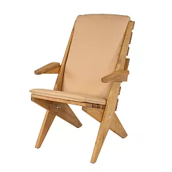 ROXI - polštář na zahradní židli, 48x110x4cm, šedý