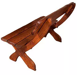 Zahradní lavice ze smrkového dřeva, lakovaná 150x58x83cm - Týk lak