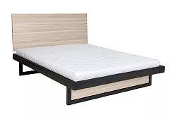 Postel z masivního přírodního dubu, jednolůžko 140x200cm - Dub bělený