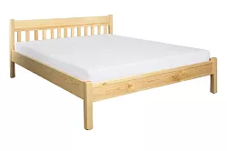 Postel z masivní borovice, jednolůžko 120x200cm - Šedá