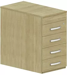 Stolový kontejner 43x80x75cm - Šedá