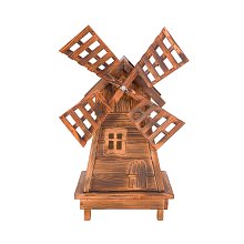 Větrný mlýn WENDY - z masivního smrkového dřeva v.70cm - týk