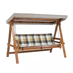 GAJA - zahradní houpačka třímístná 235x170x118cm - Ořech