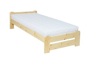 Postel z masivní borovice, jednolůžko 100x200cm - Borovice - DOPRODEJ
