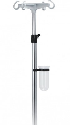 Infuzní stojan s plastovými háčky teleskopický