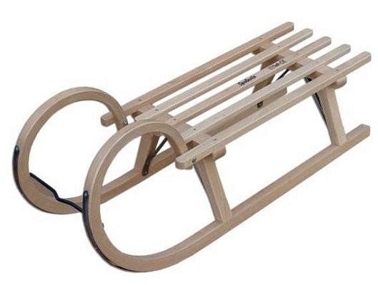 Sáňky dřevěné z masivního buku dl.90cm