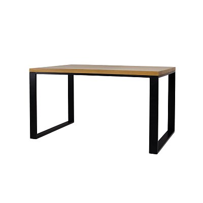 Jídelní stůl ST kombinovaný z masivního přírodního dubu 140x90x75cm - Dub přírodní