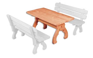 Drewmax MO106 - Zahradní židle z masivního smrkového dřeva lakovaná