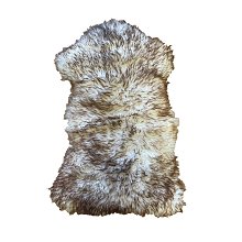 Ovčí kožešina 100x60cm - Hnědá