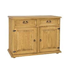 Komoda kombinovaná z masivní borovice 112x85x56 cm - Rustikal