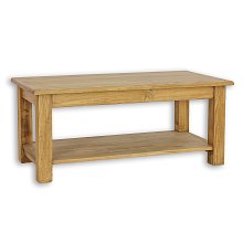 Konferenční stolek z masivní borovice, 120x52x60cm - Rustikal 