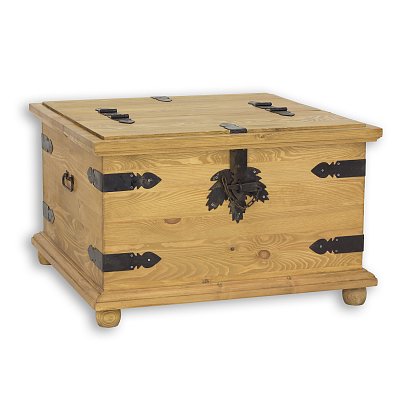 Truhla z masivní borovice 75x48x75 cm - Rustikal