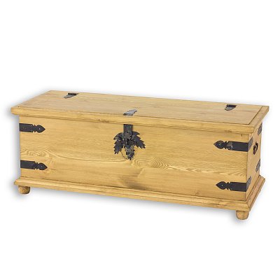 Truhla z masivní borovice 126x48x50cm - Rustikal