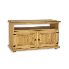 Televizní stolek z masivní borovice 110x64x50cm - Borovice