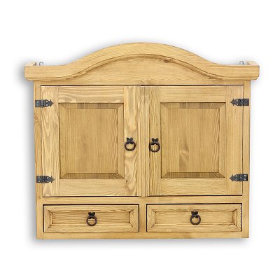 Vitrína z masivní borovice 80x68x19cm cm - Rustikal