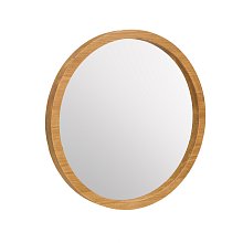 Zrcadlo z masivní borovice O 62cm - Rustikal 