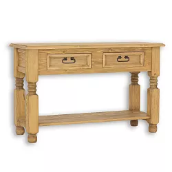 Toaletní stolek z masivní borovice 120x74x45cm - Rustikal