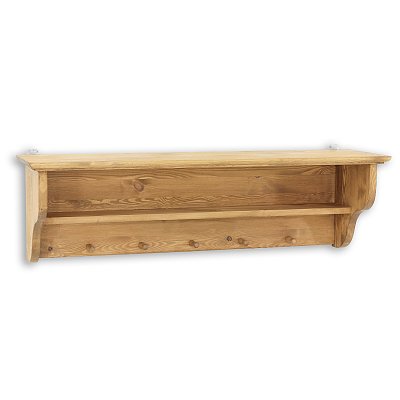 Police z masivní borovice 110x33x30cm - Rustikal 