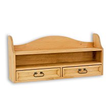 Police z masivní borovice 100x45x20cm - Rustikal 