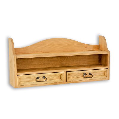 Police z masivní borovice 100x45x20cm - Rustikal 