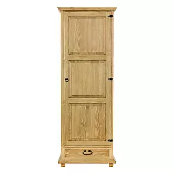 Šatní skříň z masivní borovice 61x195x60cm - Rustikal