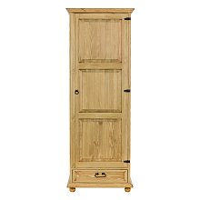 Šatní skříň z masivní borovice 61x195x60cm - Rustikal