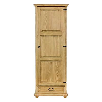 Šatní skříň z masivní borovice 61x195x60cm - Rustikal