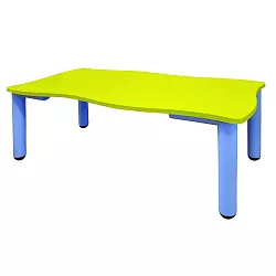 Stůl obdélného tvaru pro 6 osob - v. 46 až 52 cm - Zelená