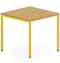 Jídelní stůl 70x80x75 cm - Žlutá/Buk 13