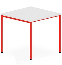 Jídelní stůl 70x80x75 cm - Červená/Bílá