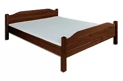 Postel z masivní borovice, dvoulůžko 180x200cm - Dub - DOPRODEJ