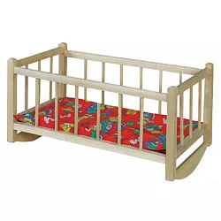 Kolébka pro panenky z masivního buku 50x26x26cm