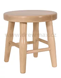 Dřevěný taburet v.31cm - Olše