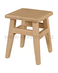 Dřevěný taburet v. 32 cm - Olše