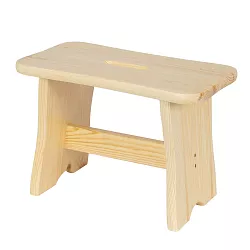 Dřevěná stolička v.25cm - Šedá