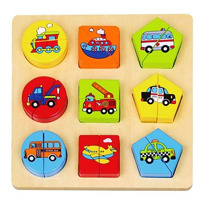 Dřevěná skládačka - Doprava