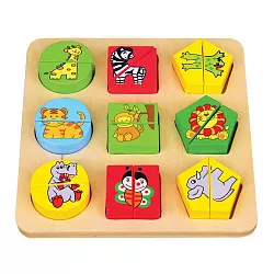 Dřevěná skládačka - Zoo