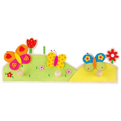 Dřevěný dětský věšák I - Louka