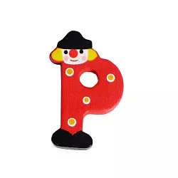 Dřevěné písmenko P (3,6 cm)