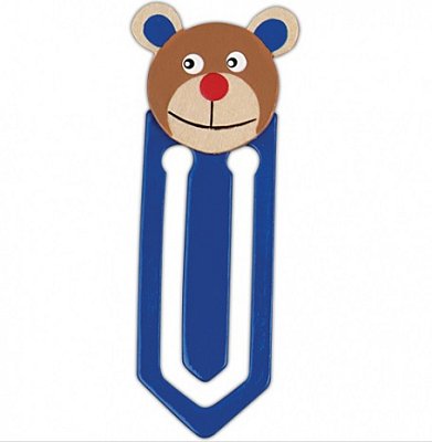 Záložka modrá - medvěd -POSLEDNÍ KUSY