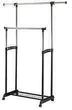 Věšák 90-142x44x97-170cm - Černá