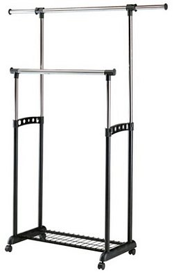 Věšák 90-142x44x97-170cm - Černá