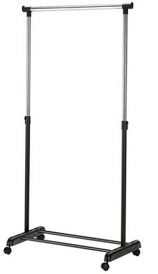 Věšák 88x44x94-170cm - Černá