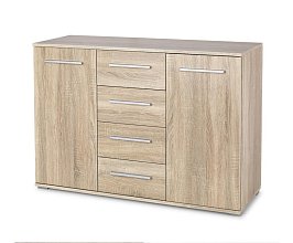 Komoda 116x40x82cm - Dub sonoma
