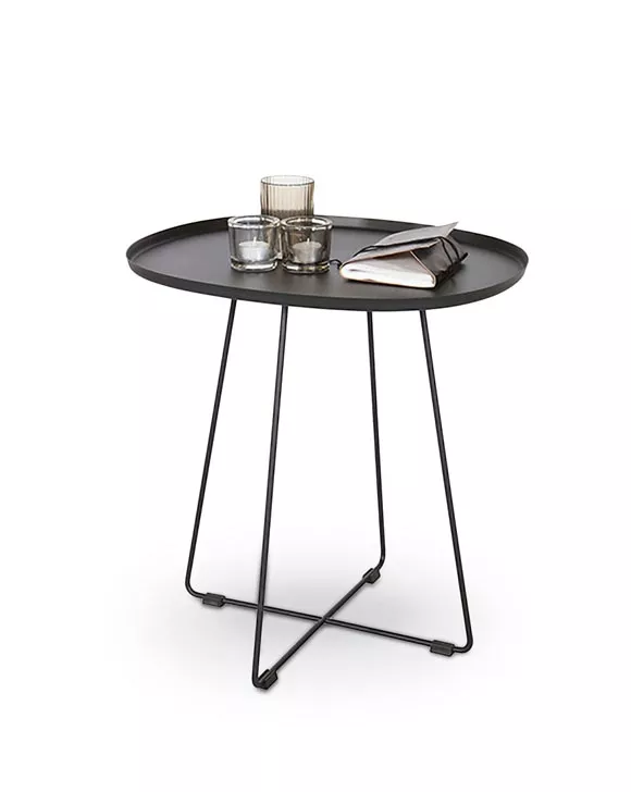 Odkládací konferenční stolek Tina 50x42x51cm - Černá