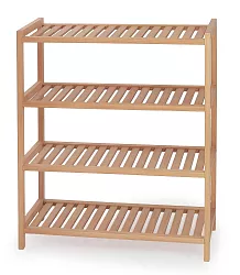 Dřevěný botník 53x26x65cm - Přírodní