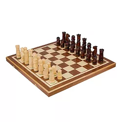 Šachy dřevěné z bukového dřeva 56x56cm